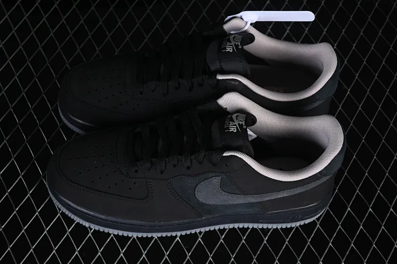 All categories Nk Air Force 1 Air Force series Nk Air Force 1 Low Air Force low-top Nike Air Force 1'07 Low matte all-black Air Force 1 low-top casual sneakers IQ9791-001